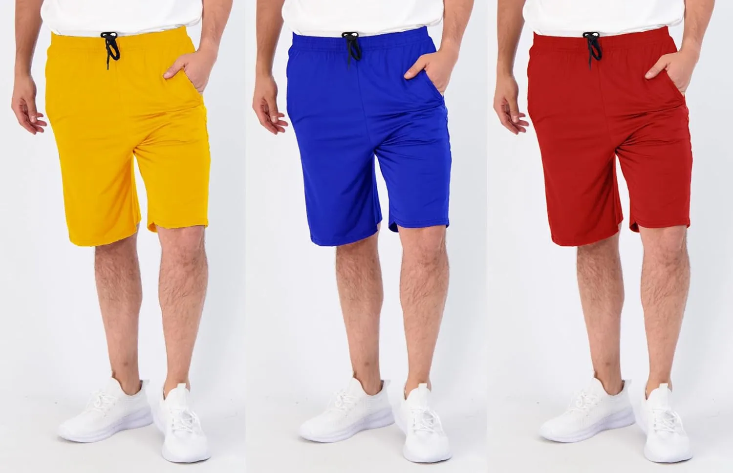 Aserlin Men's Athletic Shorts Mesh Workout Gym Activewear Basketball Shorts with Pockets 5 Pack