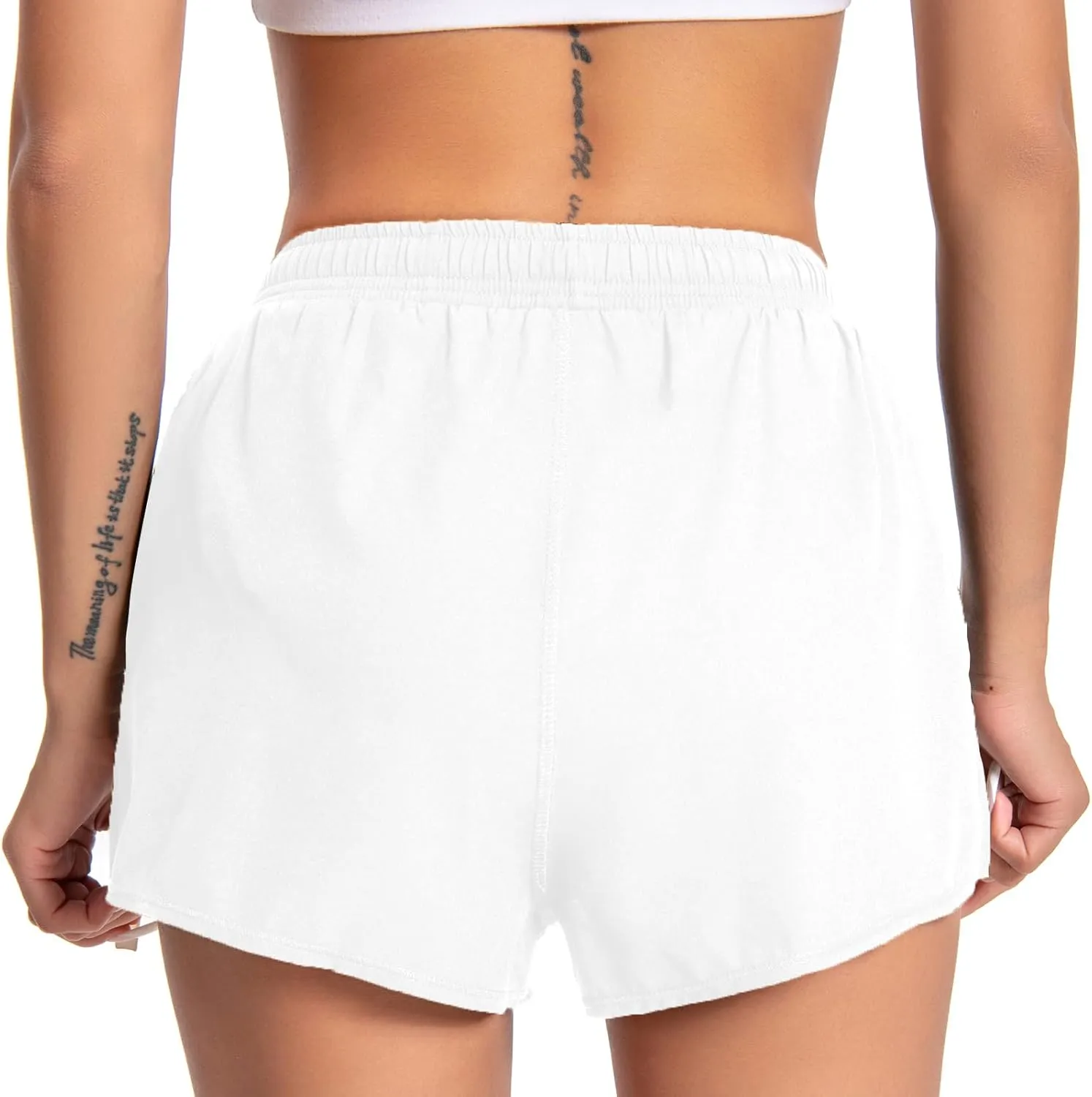 Athletic Shorts for Women Running Shorts with Liner, Quick Dry Active Workout Gym Shorts with Pockets 2.5 Inch
