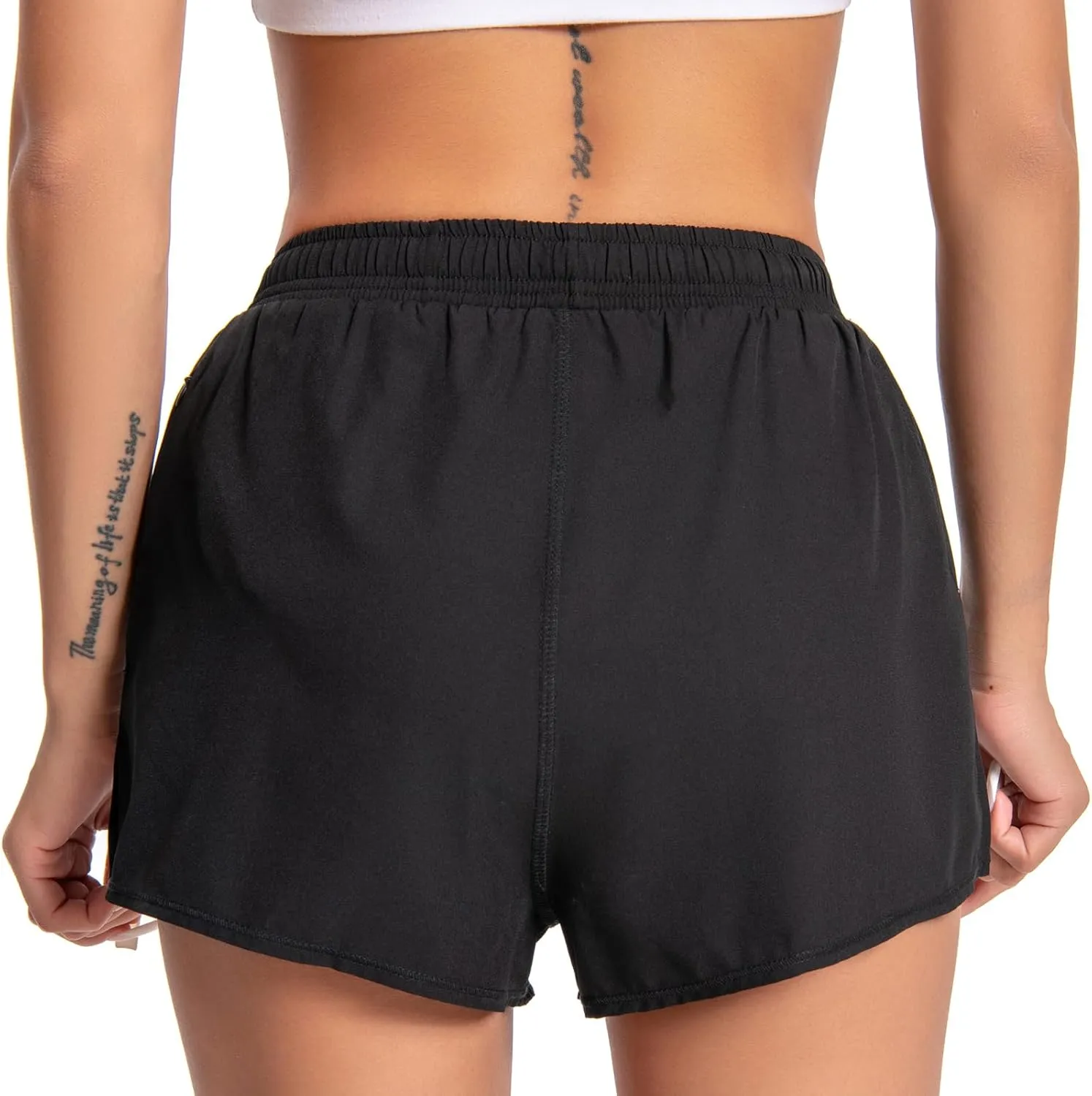 Athletic Shorts for Women Running Shorts with Liner, Quick Dry Active Workout Gym Shorts with Pockets 2.5 Inch