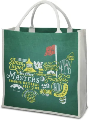 Authentic Masters Augusta National Jute Tote Bag