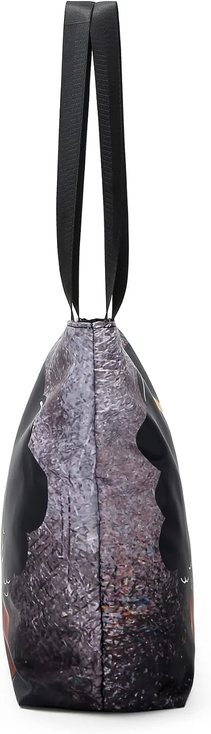 AZPSRT Tote Bag for Women African American Shoulder Handbag Large Capacity Work Fit 15.4 Inch/17.7inch