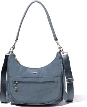 Baggallini Modern Pocket Half Moon 11"x10.5" Shoulder Women W/Replaceable Straps Converts to Crossbody Bag