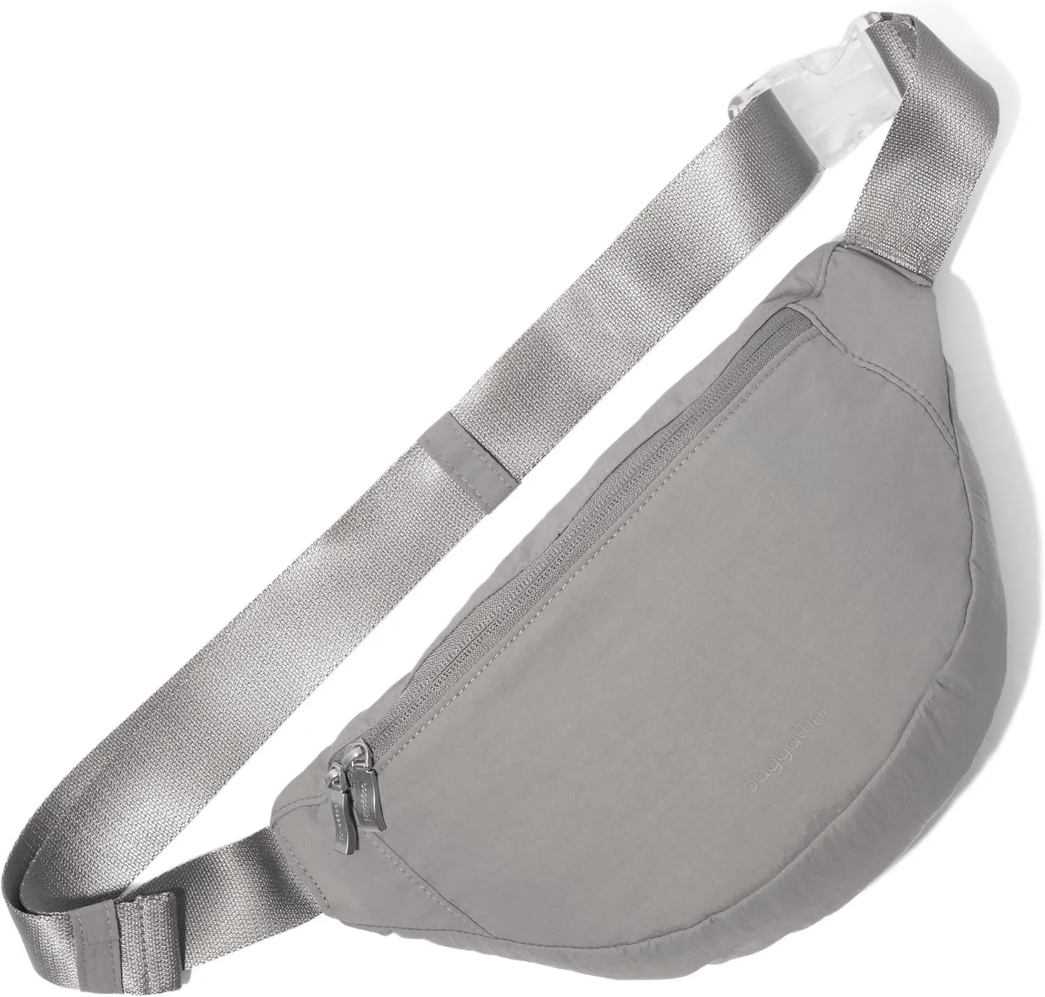 Baggallini Style Swift Belt Bag Sling Bag - Lightweight 12"x7" Crossbody Bag Fanny Pack Belt w/RFID and Adjustable Strap