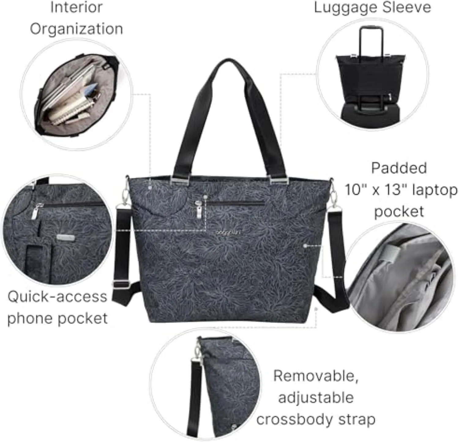 Baggallini unisex adult Avenue Tote
