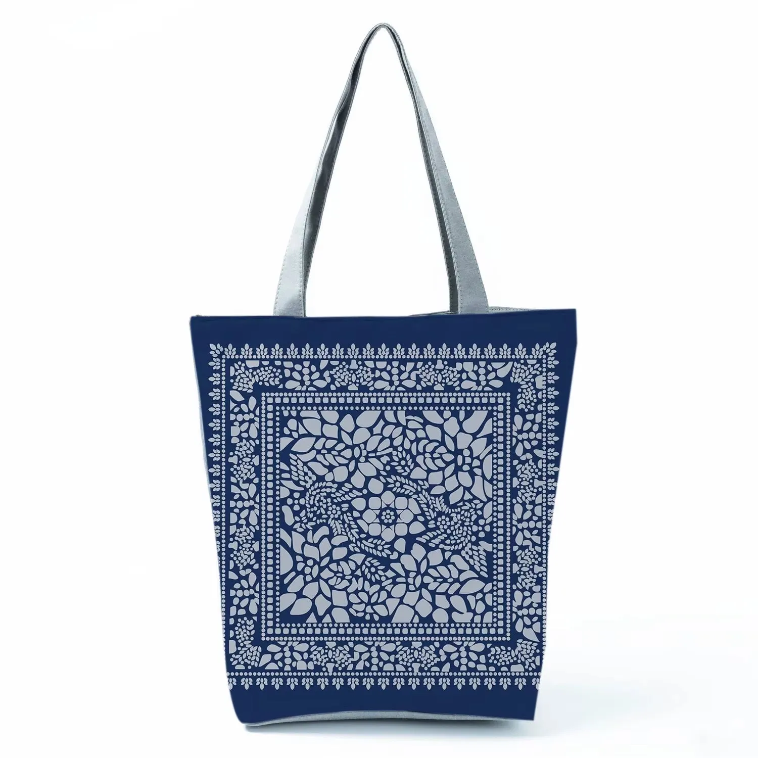 Bags for Women Floral Porcelain Geometric Abstract Pattern Shoulder Bag