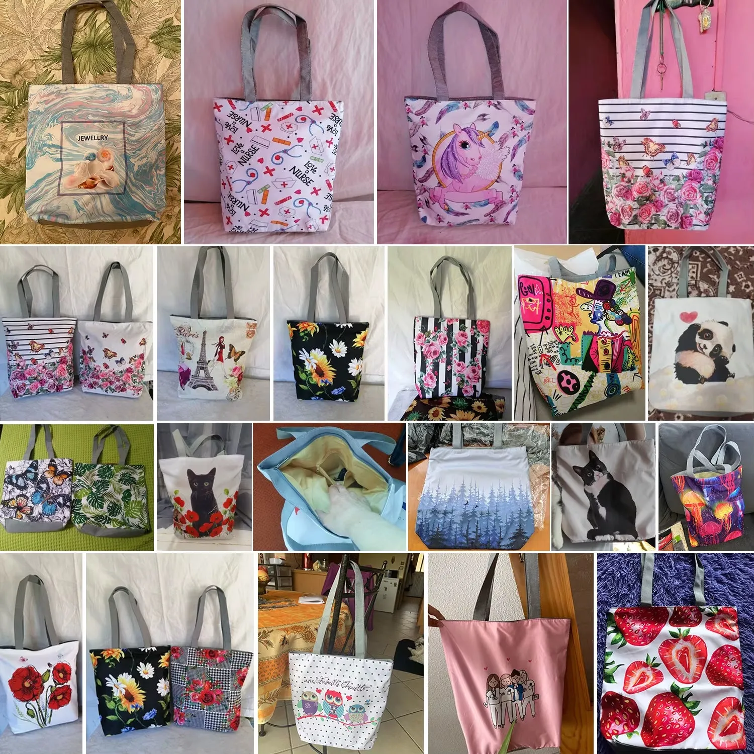 Bags for Women Floral Porcelain Geometric Abstract Pattern Shoulder Bag