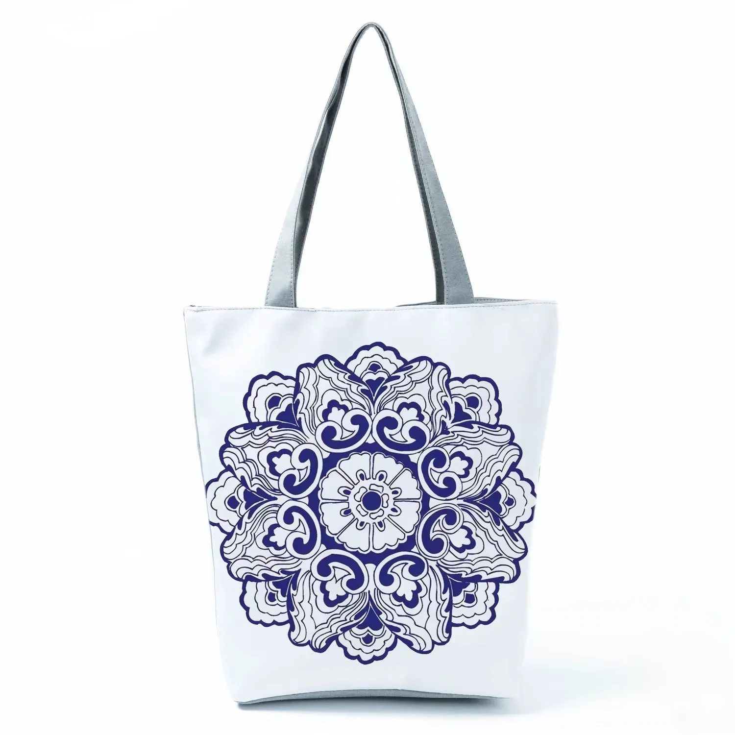 Bags for Women Floral Porcelain Geometric Abstract Pattern Shoulder Bag