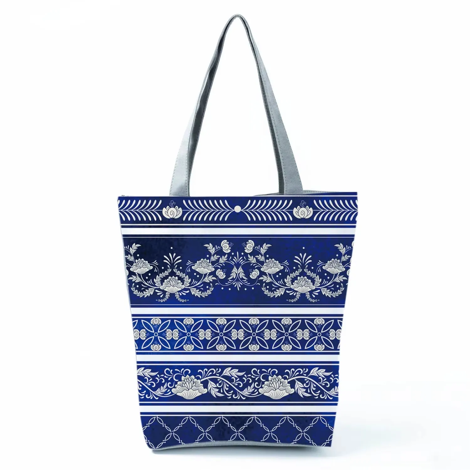 Bags for Women Floral Porcelain Geometric Abstract Pattern Shoulder Bag