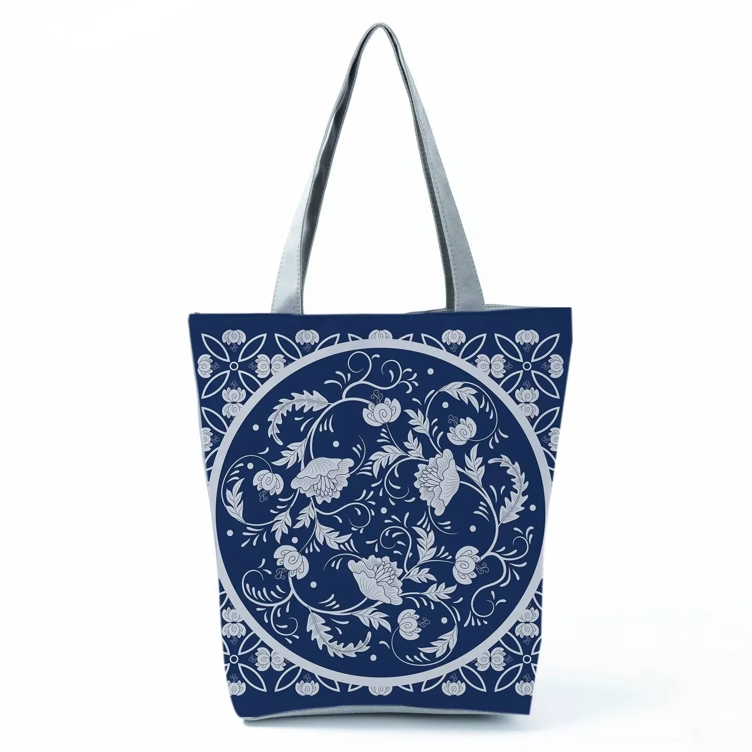 Bags for Women Floral Porcelain Geometric Abstract Pattern Shoulder Bag