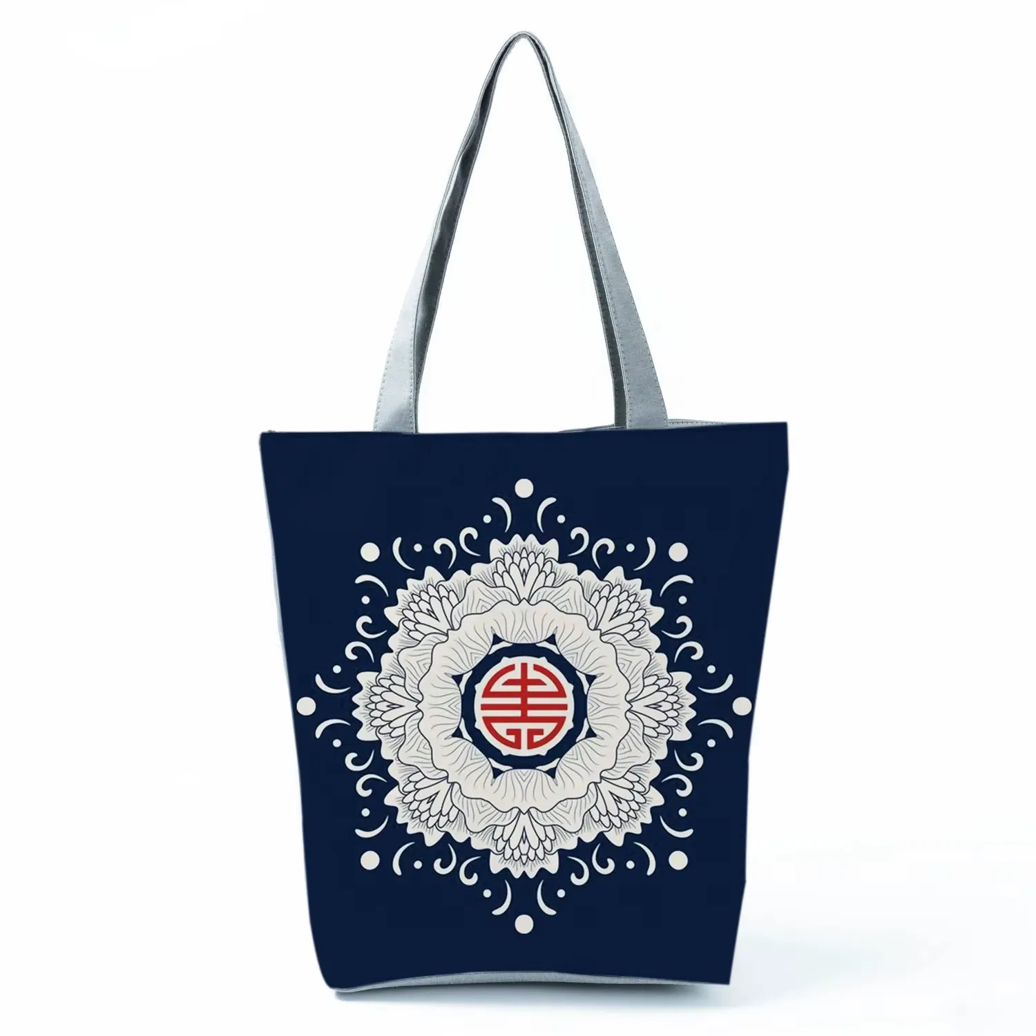 Bags for Women Floral Porcelain Geometric Abstract Pattern Shoulder Bag