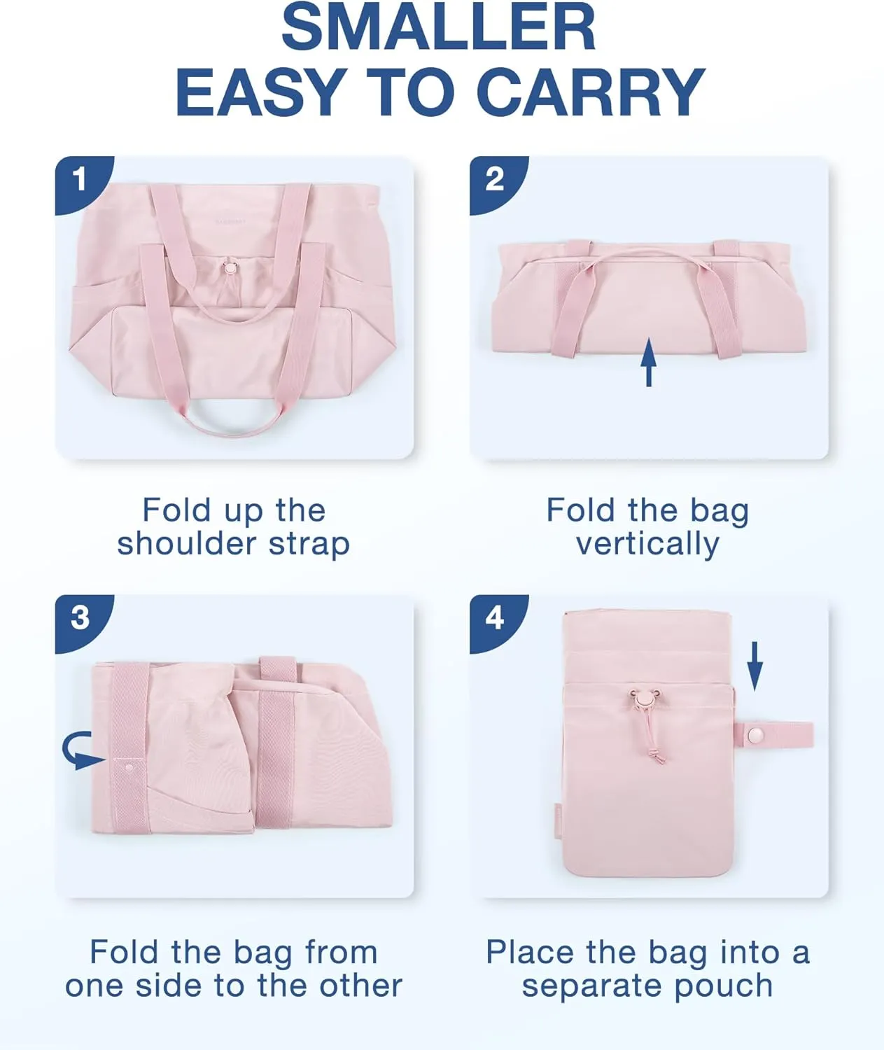 BAGSMART Tote Bag for Women, Tote Shoulder Bag with Laptop Compartment and Zipper Handbag for Travel, Work
