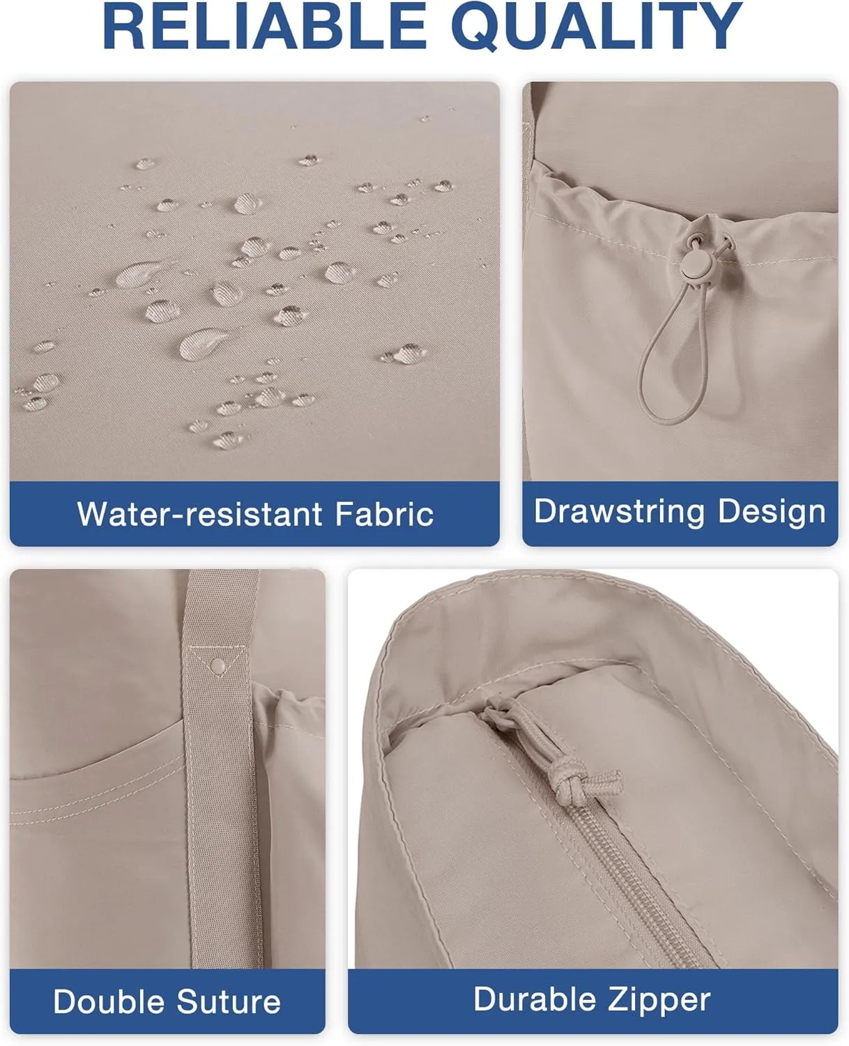 BAGSMART Tote Bag for Women, Tote Shoulder Bag with Laptop Compartment and Zipper Handbag for Travel, Work