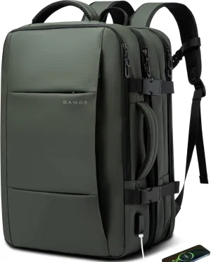 BANGE Expandable Travel Backpack,35LCarry on Backpack for Women Men Airline Approved Gym Backpack Waterproof Business Laptop Daypack…