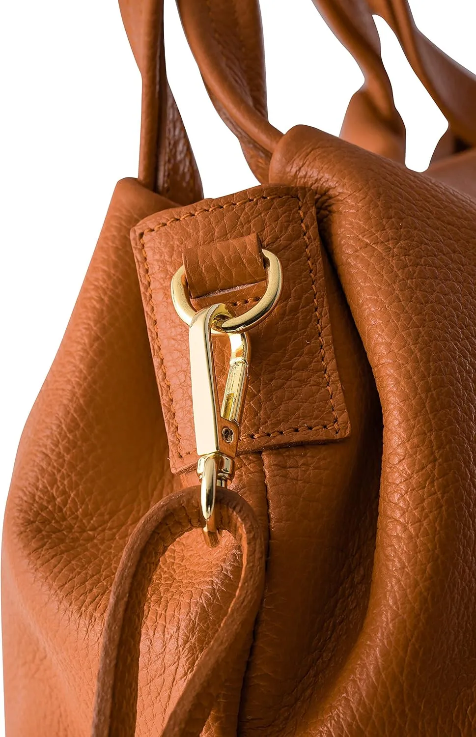 Baroncelli Italian Leather Purse for Women Genuine Soft Leather Medium Size Shoulder Crossbody Bag Made in Italy