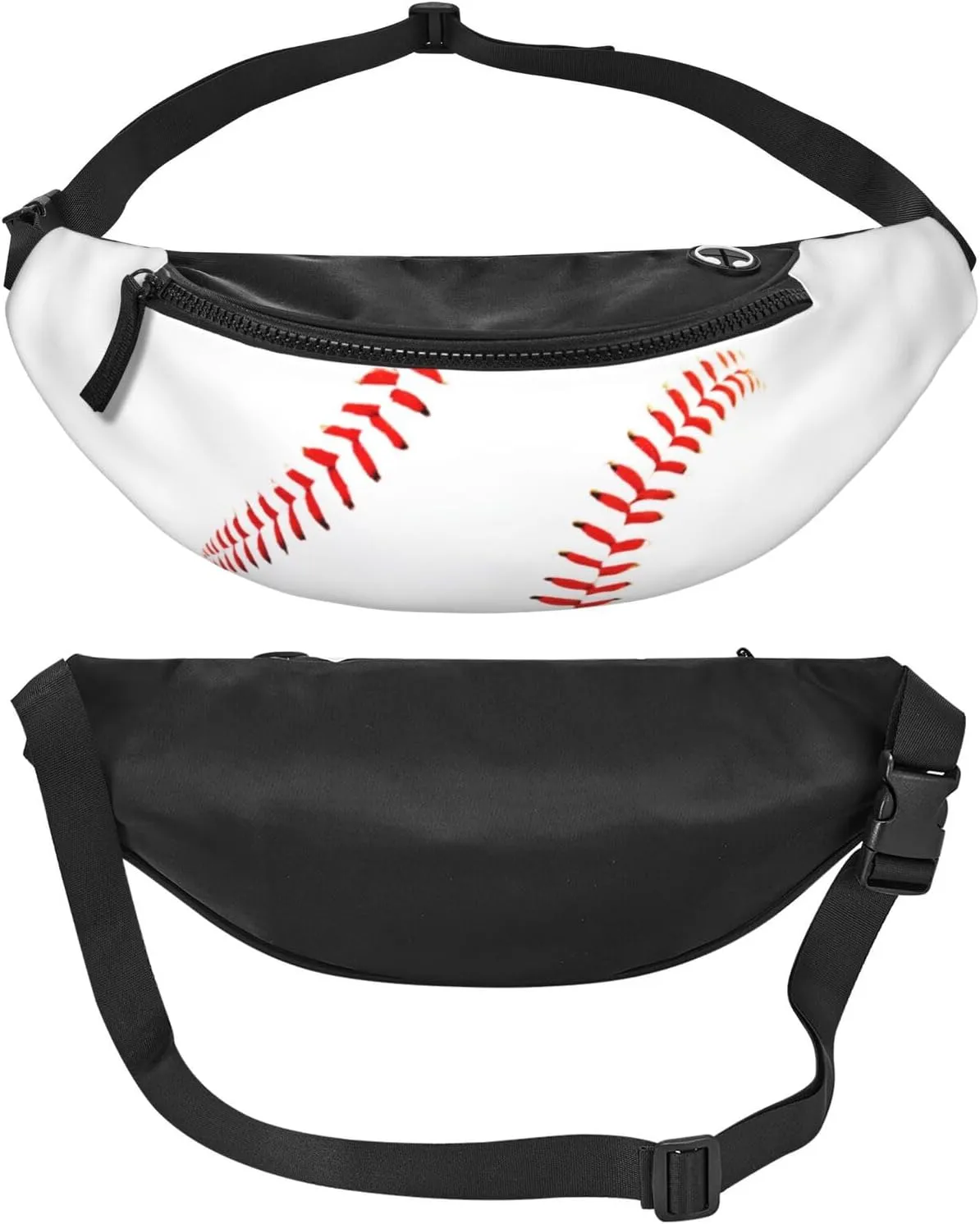 Baseball Fanny Pack Waist Bag Adjustable Belt Bag For Men Women Fashion Sling Crossbody Hip Bum Bag Traveling Hiking Cycling Running