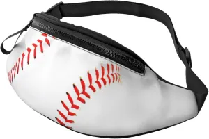 Baseball Fanny Pack Waist Bag Adjustable Belt Bag For Men Women Fashion Sling Crossbody Hip Bum Bag Traveling Hiking Cycling Running
