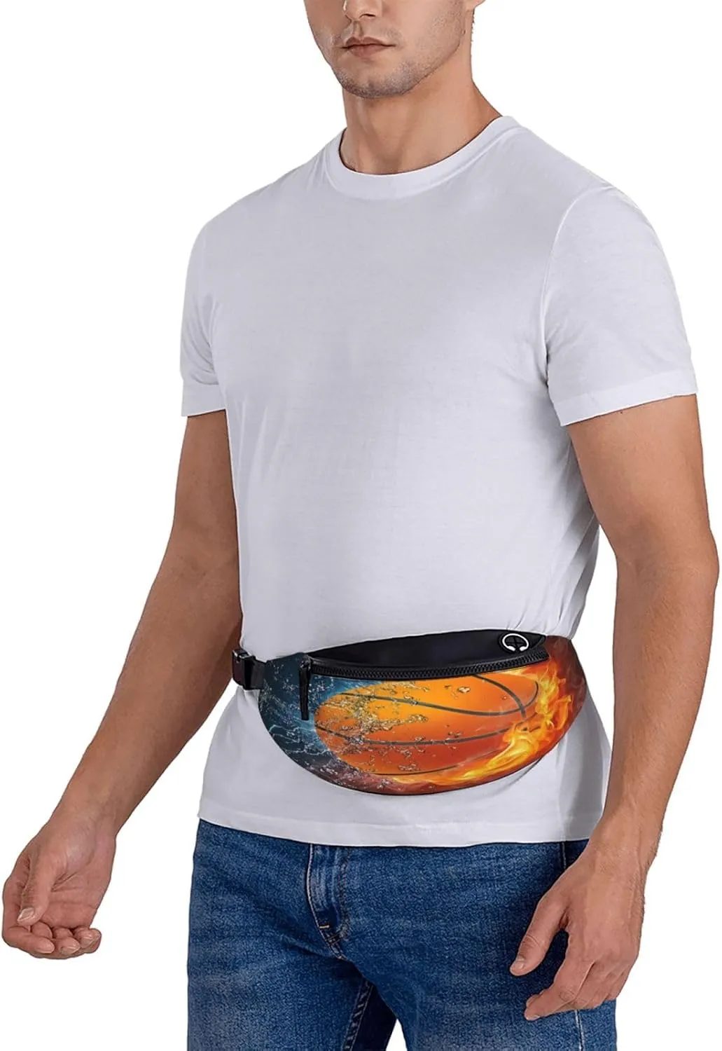 Basketball Baseball Football Waist Packs Unisex Adjustable Shoulder Strap Messenger Bag Sports Travel Running Leisure Waist Bag