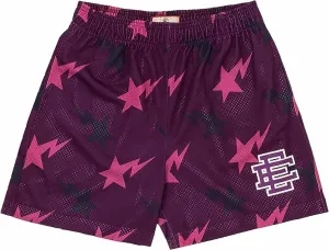 Basketball Shorts Breathable Fashion Mesh Print Shorts Drawstring Sports Running Beach Short Pants