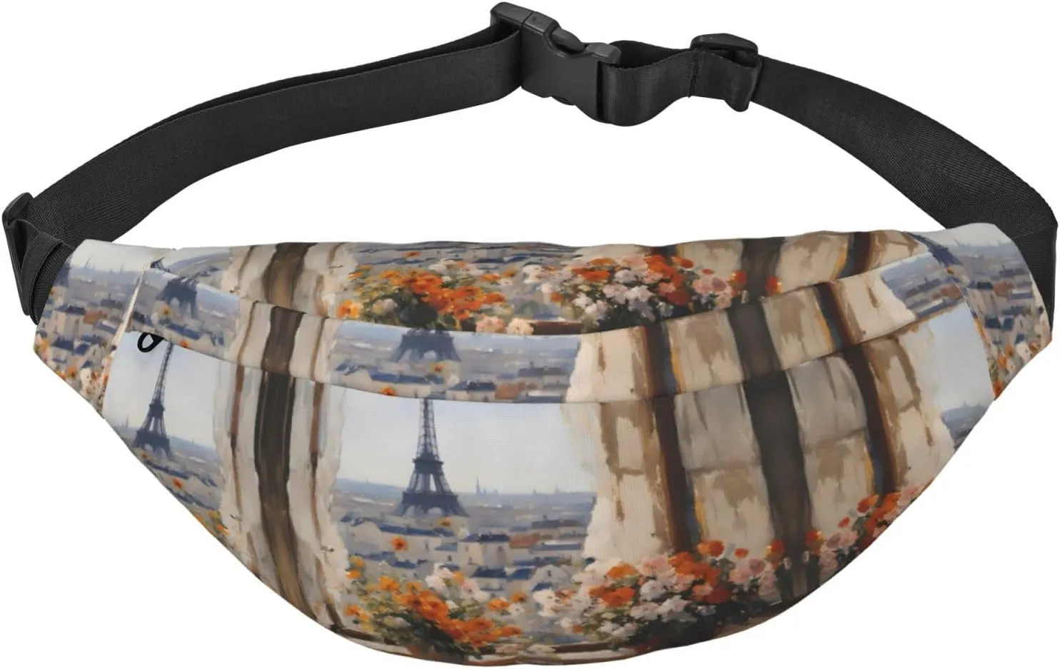 beautiful pylons in the distance Large Fashion Crossbody Waist Bag, Travel Casual Boys Waist Bag, Suitable for Sports, Running, Cycling, Traveling, Fishing