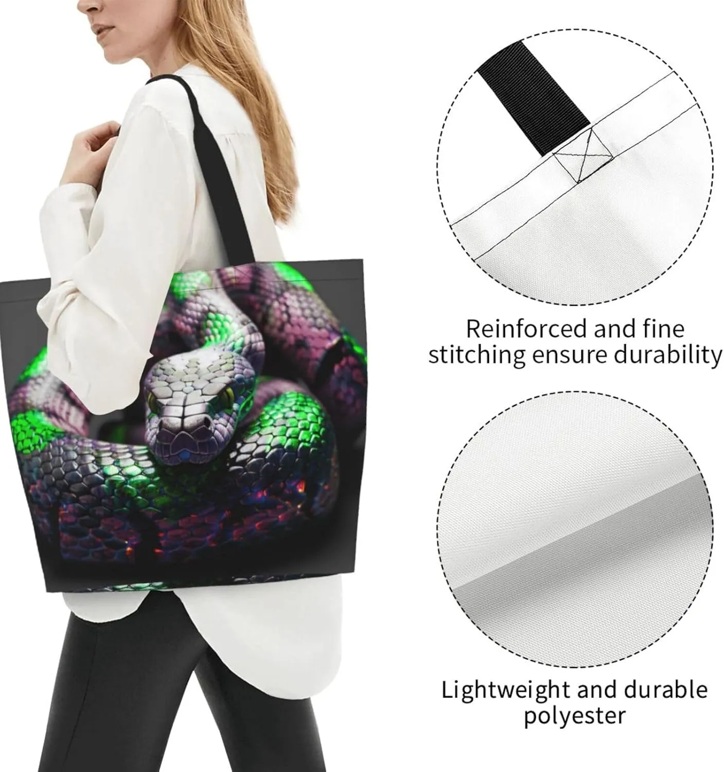 Beautiful Red Bird Shoulder Bag Women Casual Handbag Shopping Bag