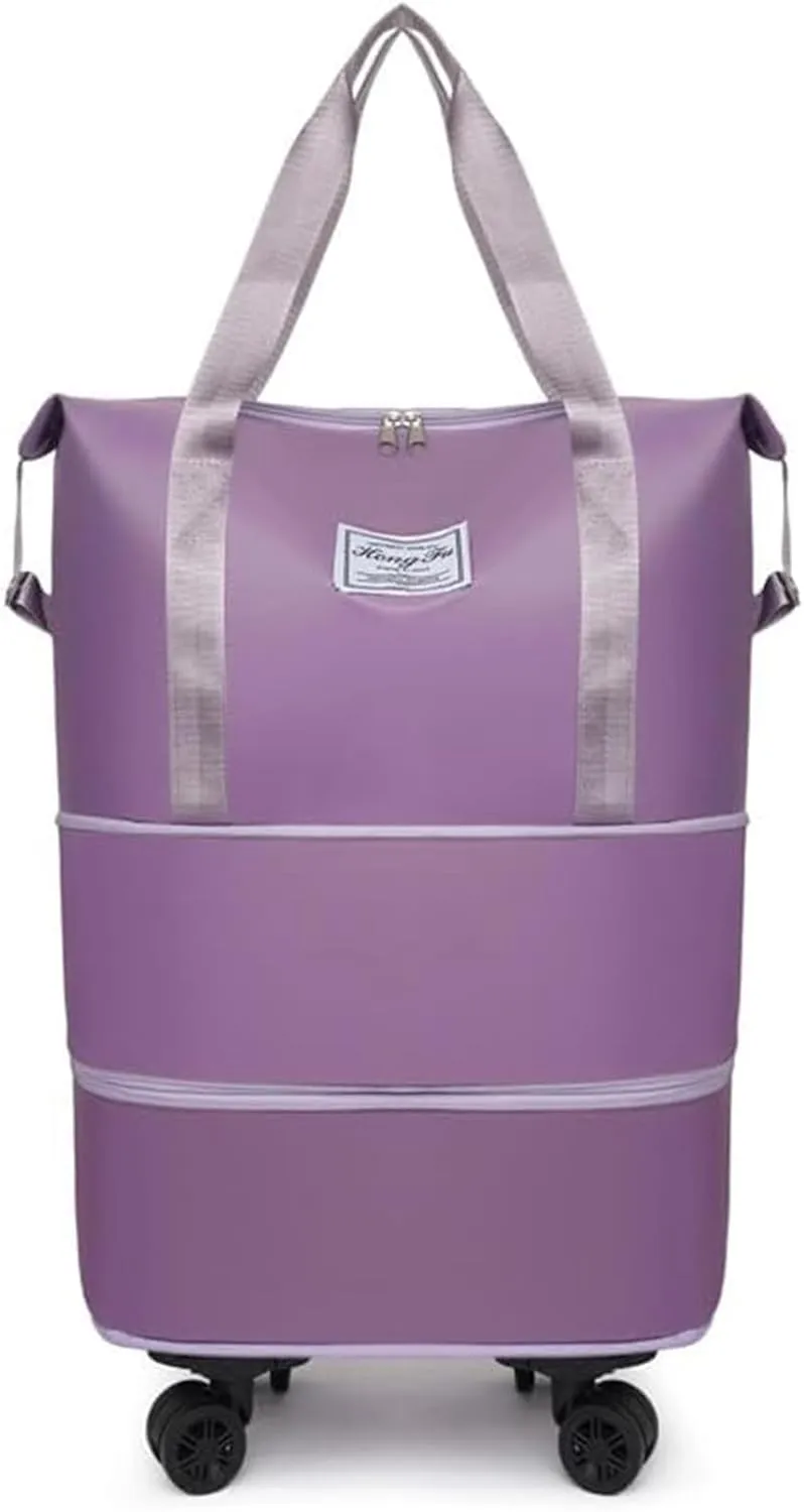 Beente Travel Bag with Wheels - 2025 New Large Capacity Travel Bag - Universal Wheel Removable, Expandable and Foldable (Gray,one size)
