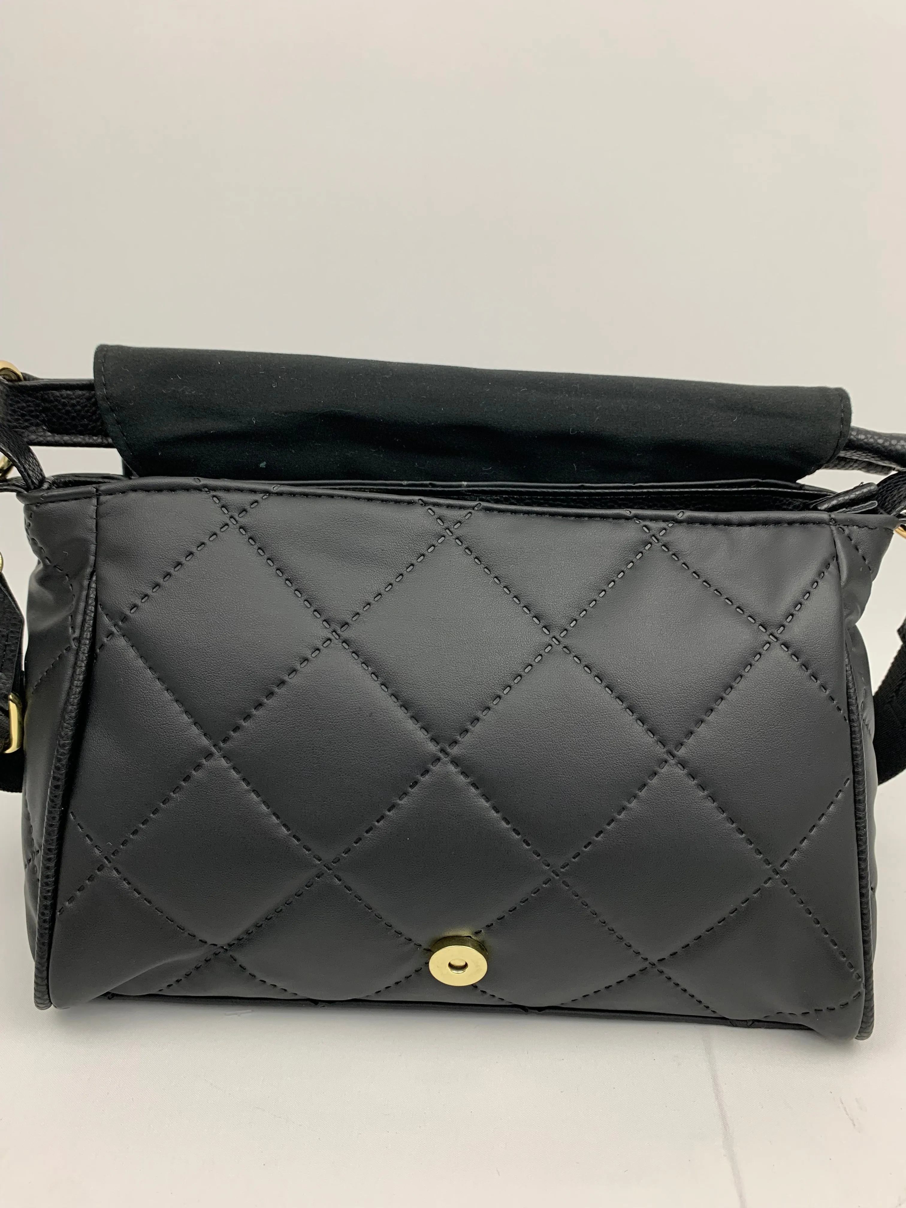 BERGAMO- quilted soft faux leather crossbody bag