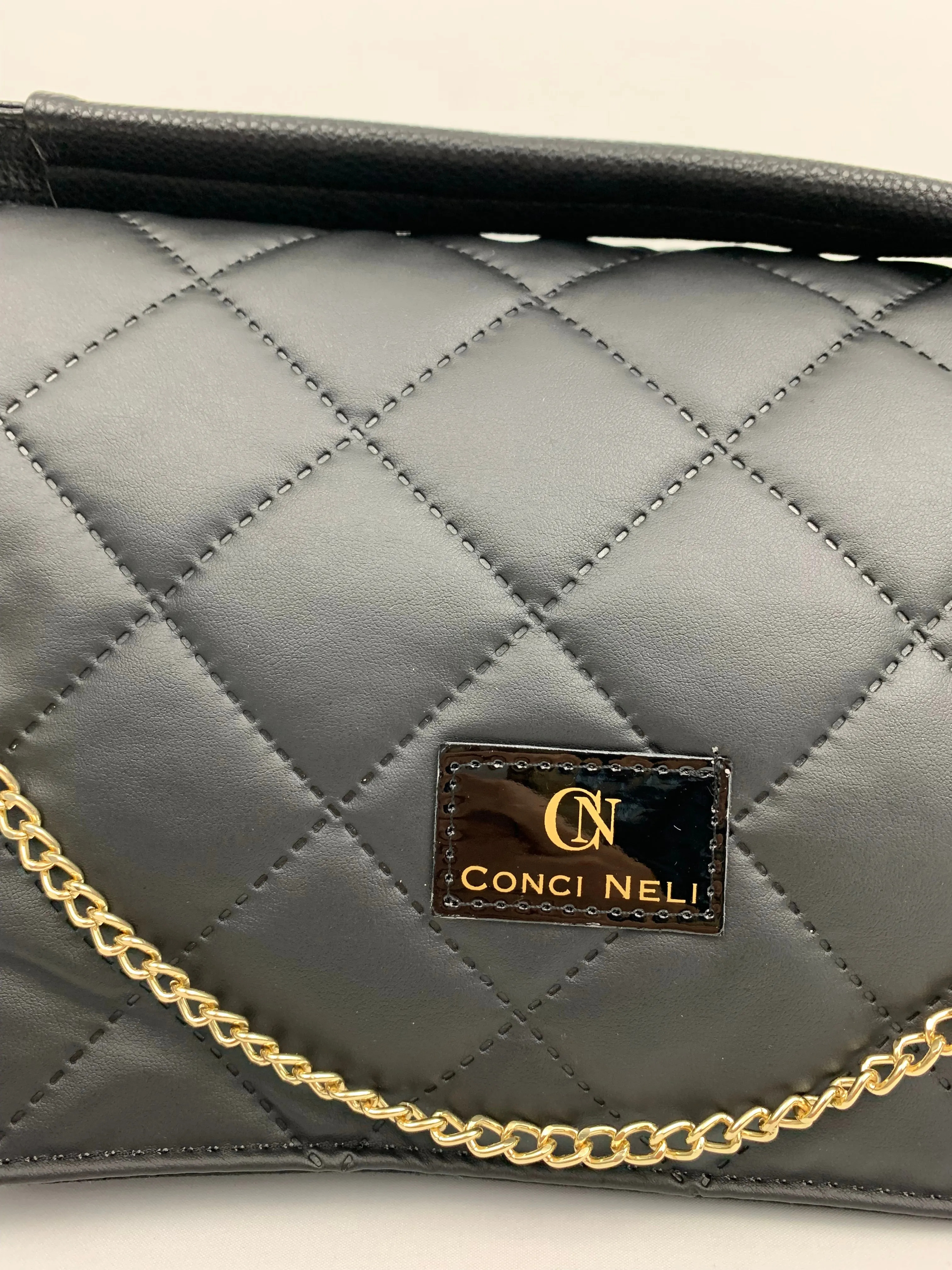 BERGAMO- quilted soft faux leather crossbody bag