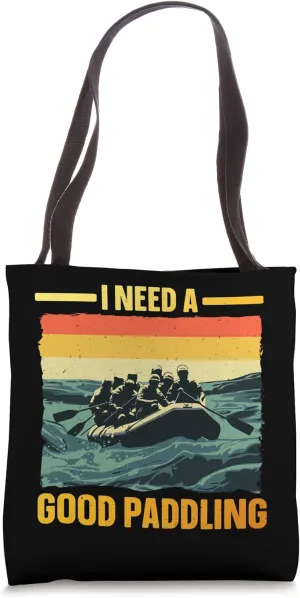Best Rafting Design For Men Women White Water River Rafting Tote Bag