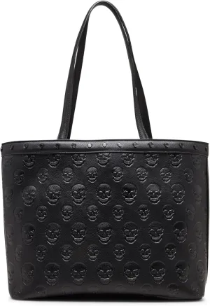 Betsey Johnson Skull Boss Tote, Black