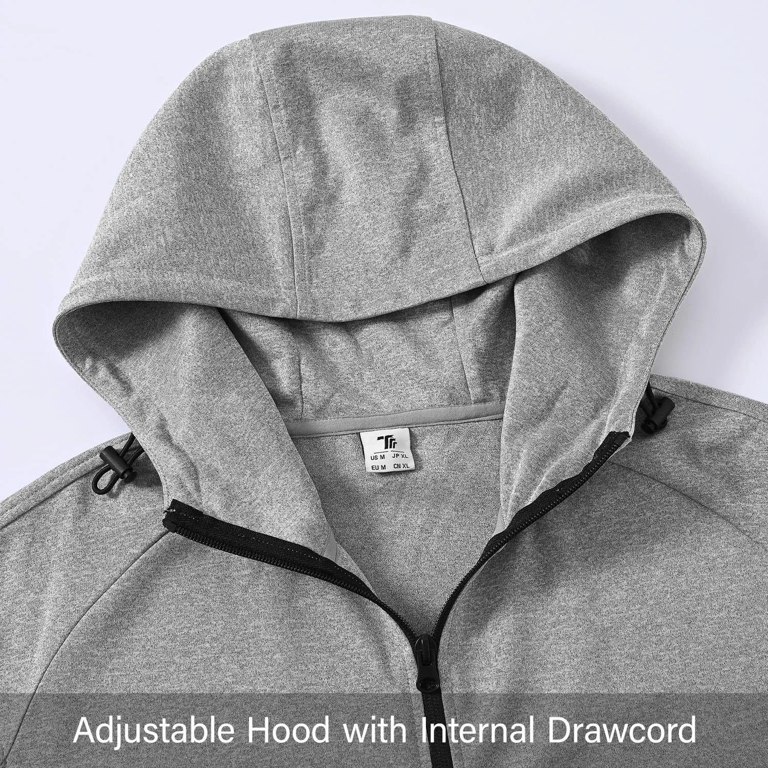 BGOWATU Men's Tracksuits Set Full Zip Jacket Hoodie Sweatsuit Running Sport Pants Outfits for Men with Zipper Pockets