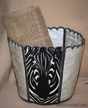 Bin Bucket Impeccable Zebra Multi-functional