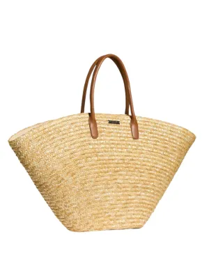 Birds Of Paradise Straw Fan Tote Bag