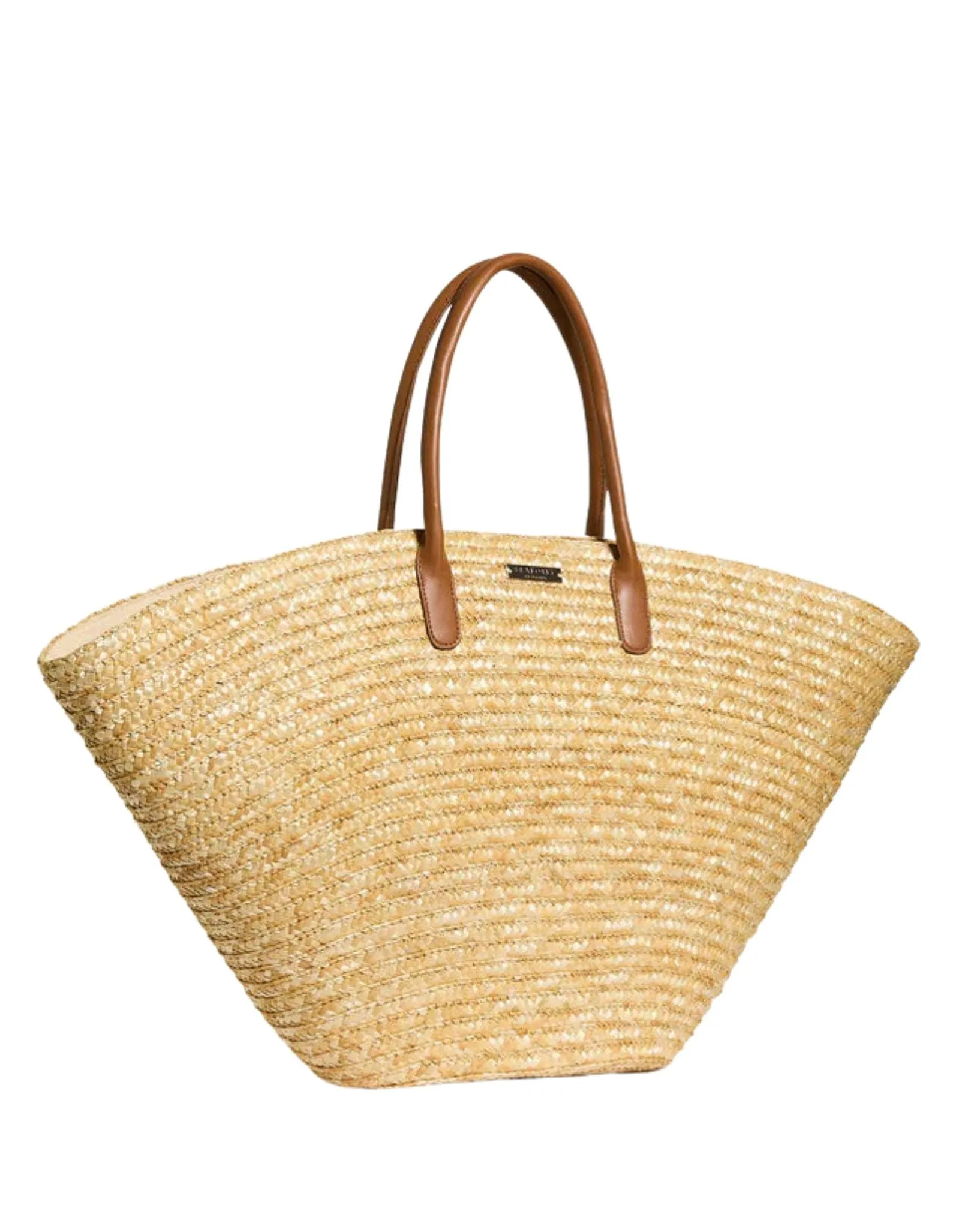 Birds Of Paradise Straw Fan Tote Bag