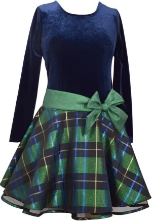 Bonnie Jean Girl's Drop Waist Holiday Christmas Dress