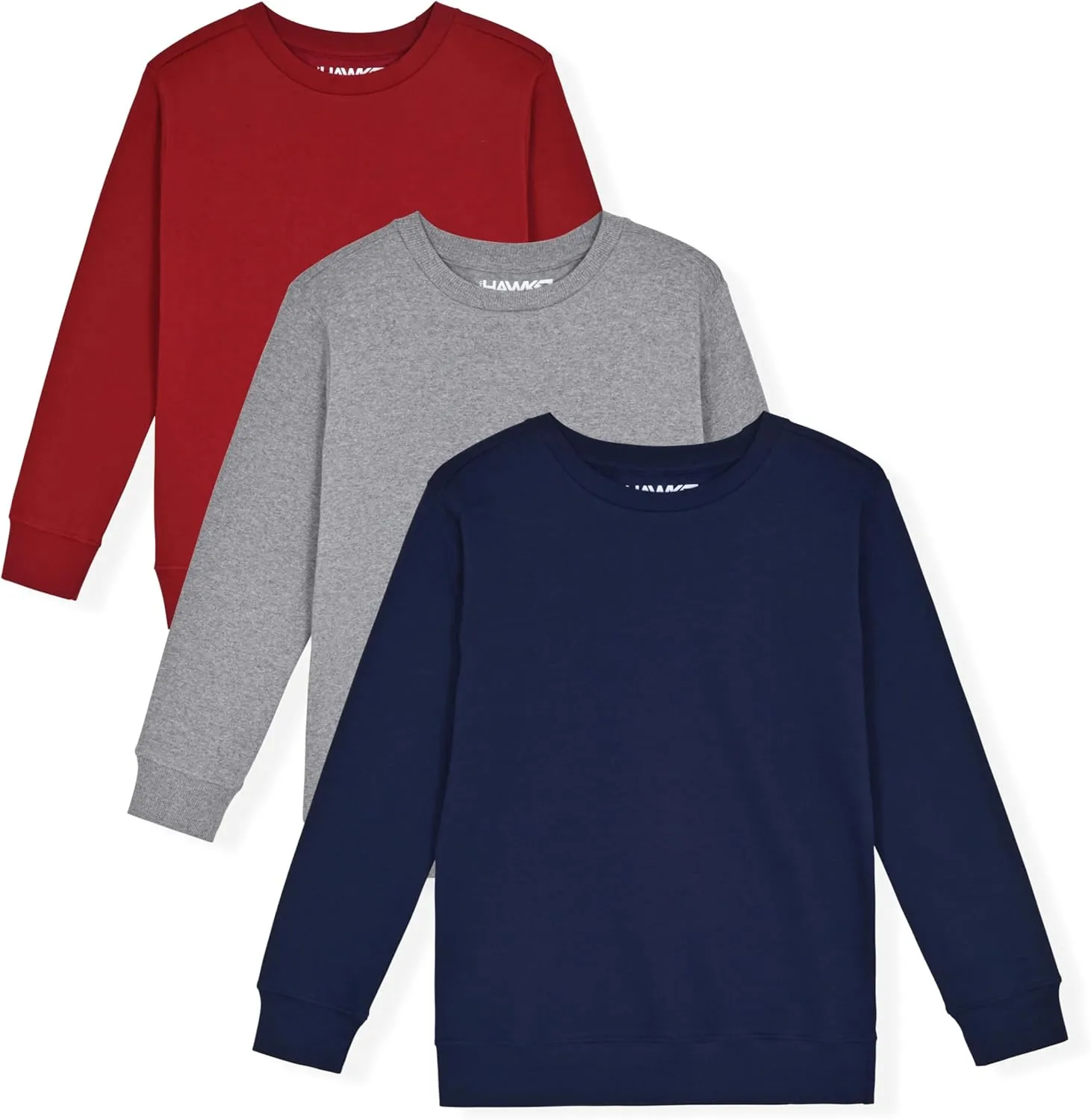 Boys Sweatshirts for Kids Crew Neck Sweater | 2 Pack and 3 Pack Fleece Sweatshirts for Boys
