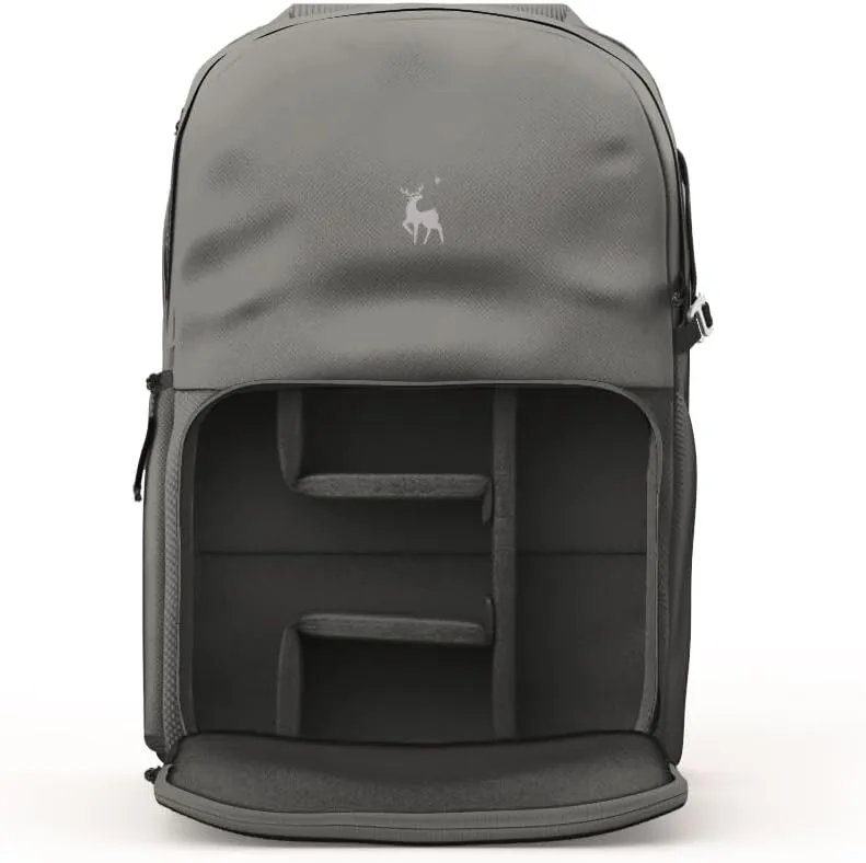 BREVITE - The Jumper - Compact Camera Backpacks for Photographers - A Minimalist & Travel-friendly Photography Backpack Compatible With Both Laptop & DSLR Accessories 18L (Charcoal Gray)