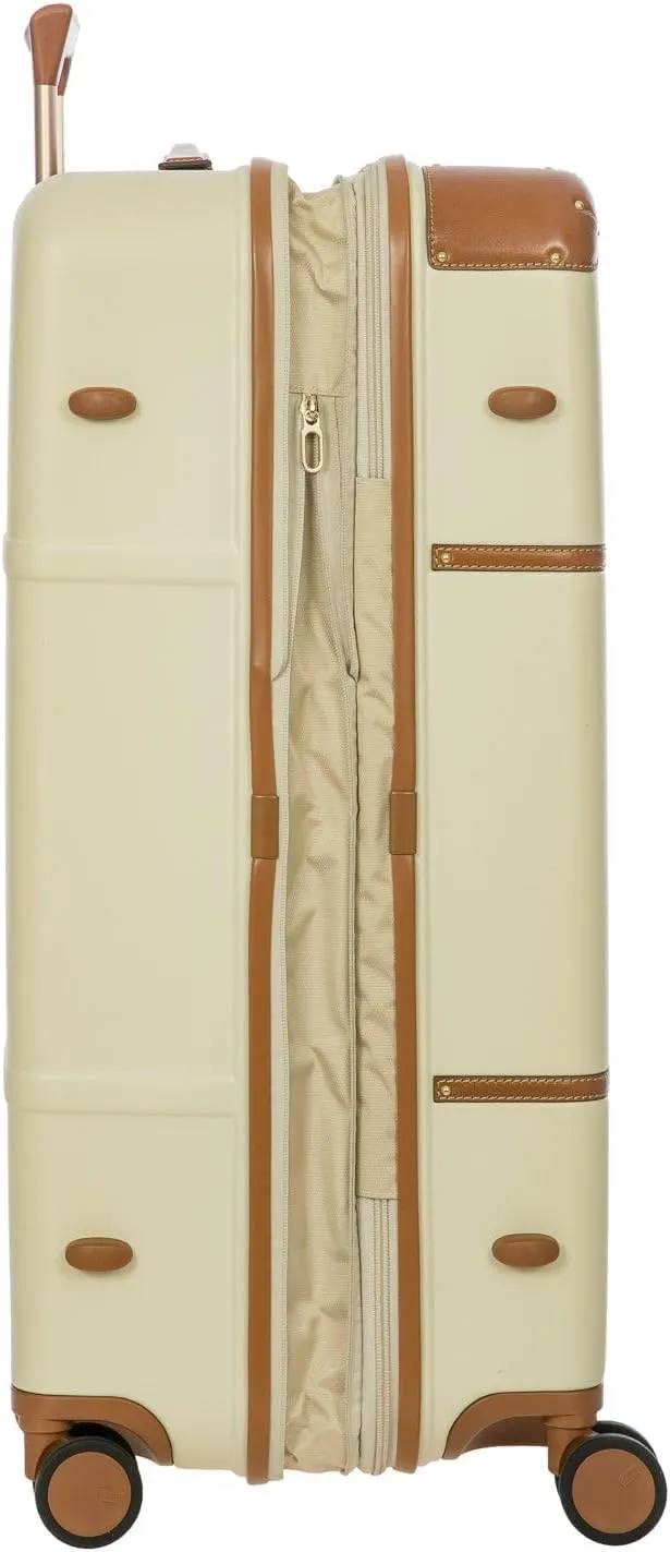 Bric's Bellagio Expandable Spinner Trunk - 30" Carry On Suitcase - TSA Approved Luggage - Cream