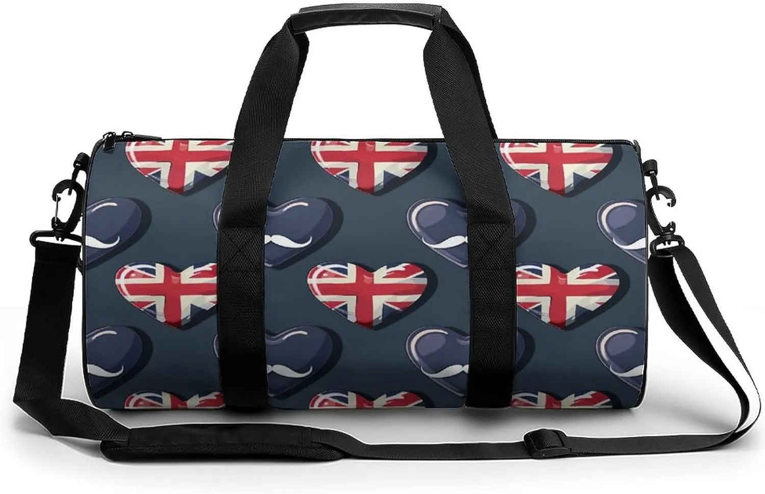 British Flag UK Flag Union Jack Lightweight Gym Bag for Men Women Travel Duffel Bag Sports Workout Bag with Adjustable Strap
