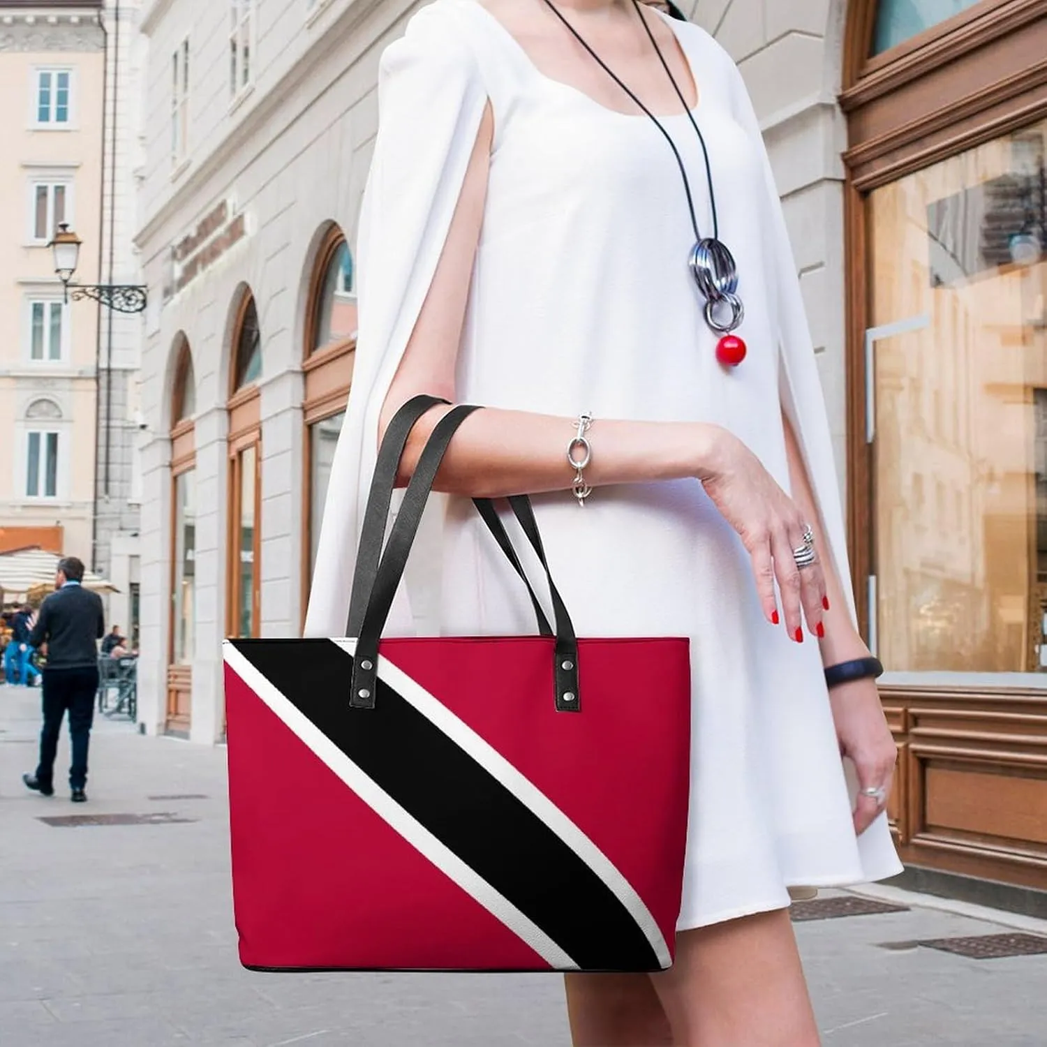 Brittany French Flag Leather Tote Handbag Women Ideal for Casual Outings and Work