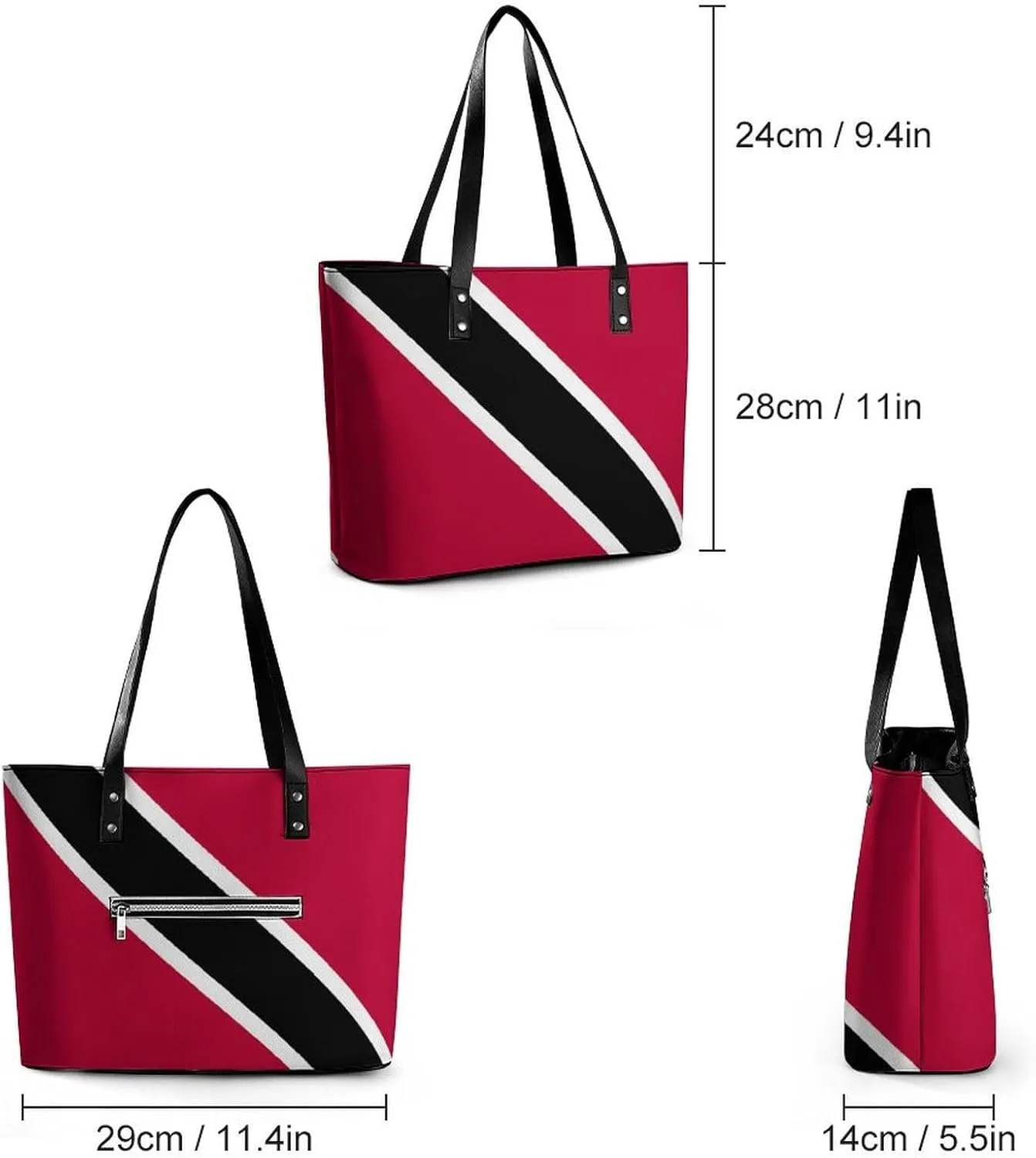 Brittany French Flag Leather Tote Handbag Women Ideal for Casual Outings and Work
