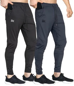 BROKIG Mens Lightweight Gym Jogger Pants,Men's Workout Sweatpants with Zip Pocket
