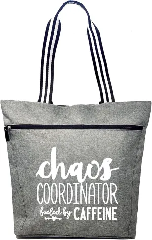 Brooke & Jess - Boss Lady Zippered Pocket Canvas Tote Bag - Gift Ideas for Female Bosses, Thank You Office Appreciation Gift