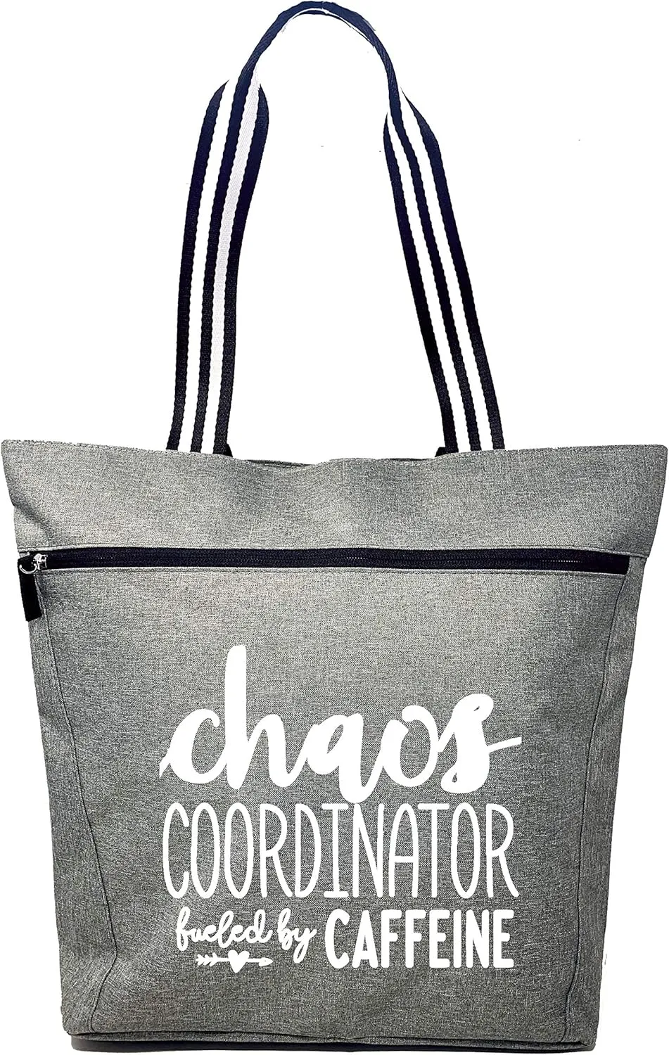 Brooke & Jess - Boss Lady Zippered Pocket Canvas Tote Bag - Gift Ideas for Female Bosses, Thank You Office Appreciation Gift