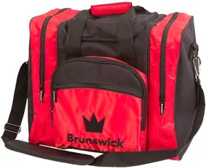 Brunswick Edge Single Tote Bowling Bag, Red