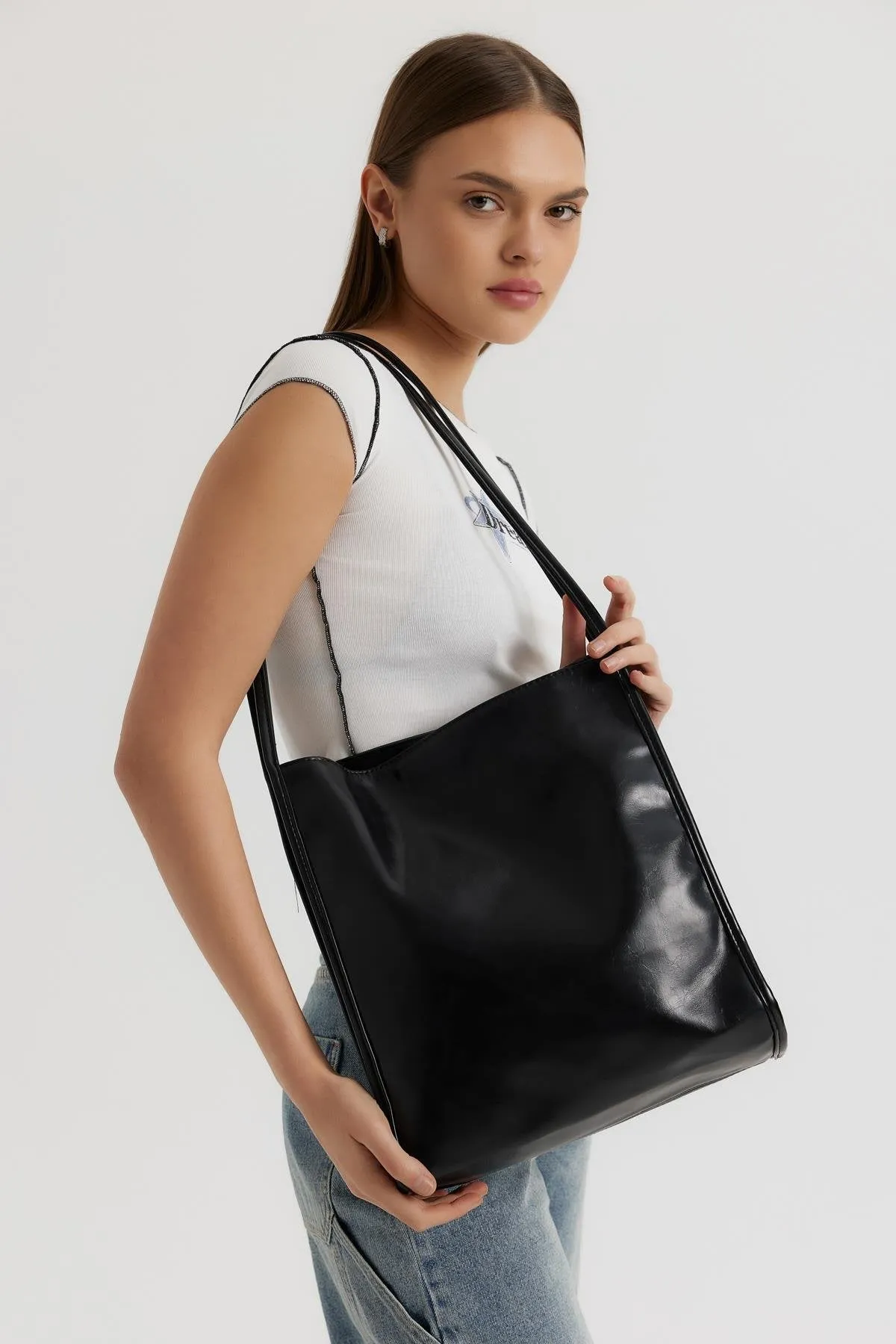 Burgundy Vintage Tote Bag