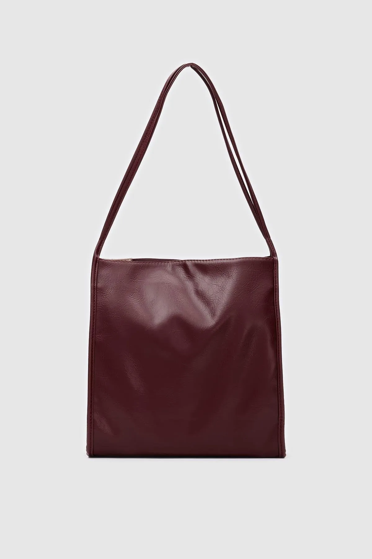 Burgundy Vintage Tote Bag