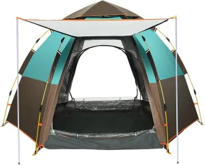 Camping Tent Fully Automatic Camping Tent Waterproof Outdoor Hiking Tent Oxford Cloth Backpacking Tent Outdoor Tool Picnic