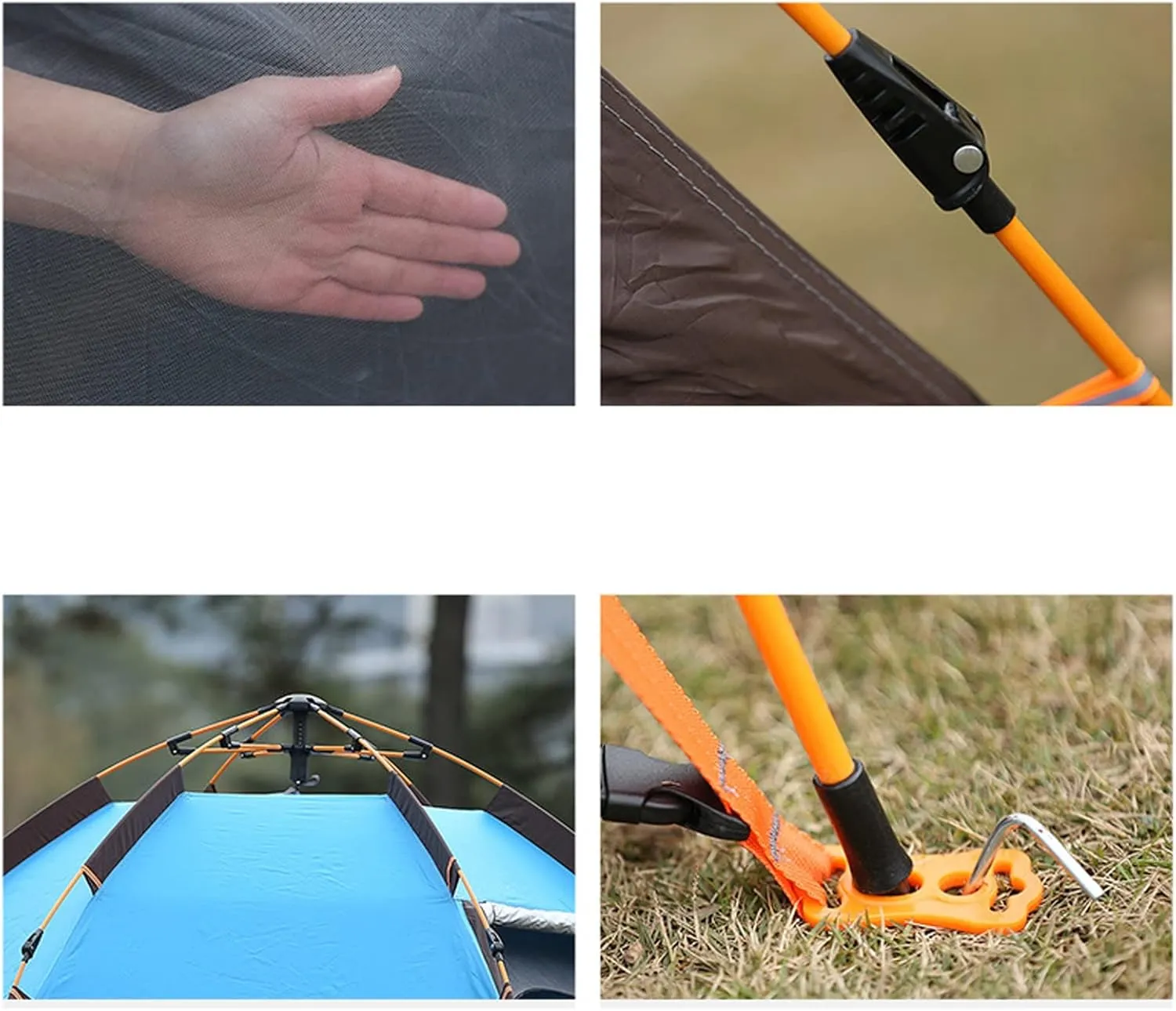 Camping Tent Fully Automatic Camping Tent Waterproof Outdoor Hiking Tent Oxford Cloth Backpacking Tent Outdoor Tool Picnic