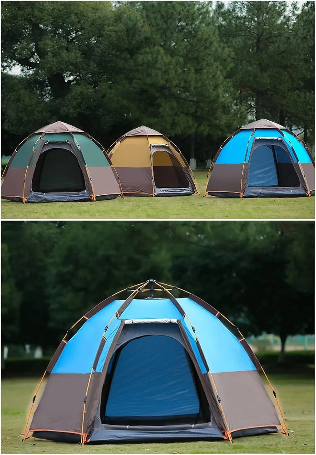 Camping Tent Fully Automatic Camping Tent Waterproof Outdoor Hiking Tent Oxford Cloth Backpacking Tent Outdoor Tool Picnic