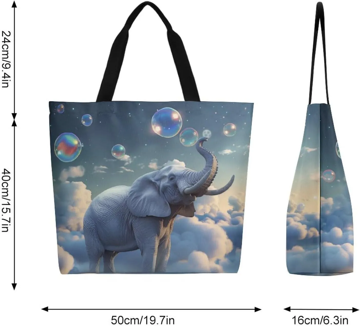 Canvas Tote Bag Large Women Casual Shoulder Bag Handbag Reusable Beach Shopping Grocery Bag For Outdoors